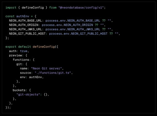 Last time GitHub was down, we told our agent to build us a git host. It used the Neon backend and the result was surprisingly good - it clones, pushes, auths with JWTs, offloads big files to storage buckets…

The whole project is one config file: 