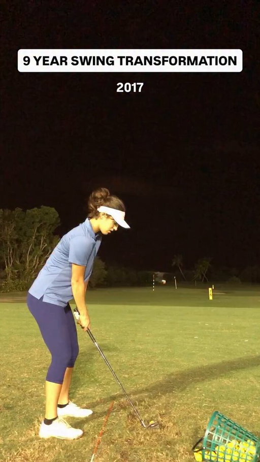 9 years swing transformation . #golf#golfers 