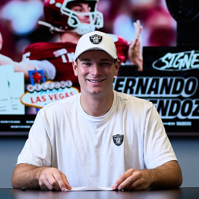 Raiders sign rookie Fernando Mendoza to a 4-YR $57.4M deal and plan on sitting him for year 1. 

Tom Brady sat rookie year.
Brett Favre sat rookie year.
Tony Romo sat rookie year.
Drew Brees sat rookie year.
Jordan Love sat rookie year. 
Phillip Rivers sat rookie year.
Dak Prescott sat rookie year.
Patrick Mahomes sat rookie year. 

Are the Raiders finally on the right track back to greatness?