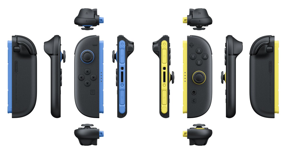 The Deep Cut-inspired Blue and Light Yellow Joy-Con 2 controllers are available now—gear up for #SplatoonRaiders on #NintendoSwitch2.

Available at:
📍Nintendo NEW YORK
📍Nintendo SAN FRANCISCO
💻https://t.co/L3QuZheXRo 