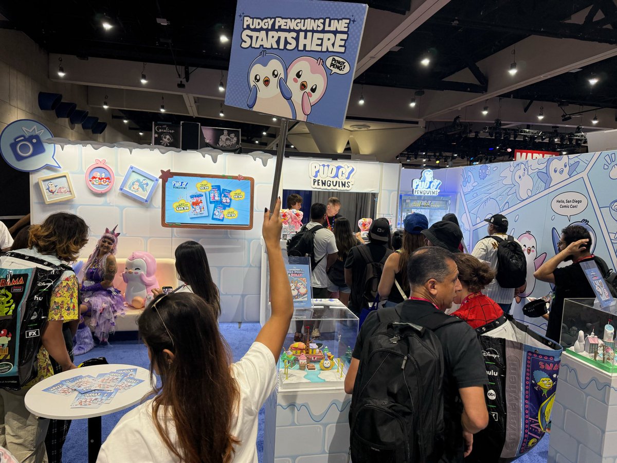 San Diego Comic-Con Day 1. 

For the 4th year in a row, Pudgy Penguins are taking over Comic-Con. 