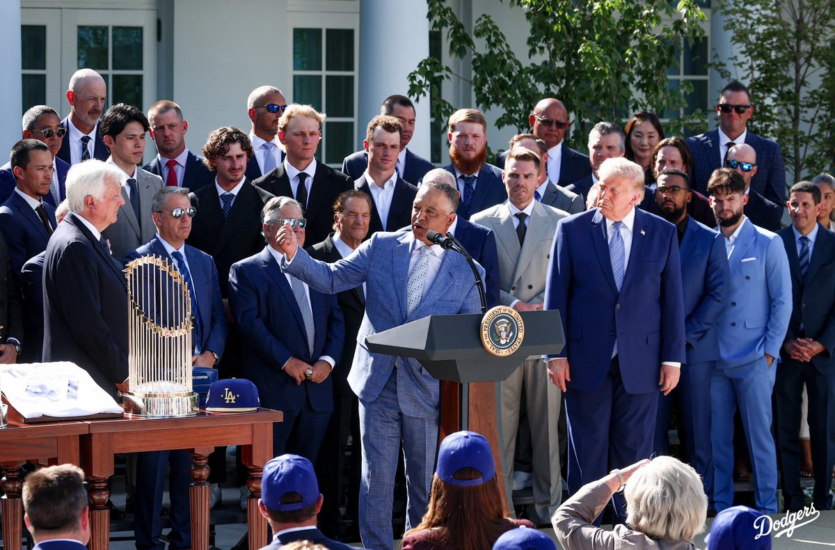 Celebrating the back-to-back champions at the White House. 