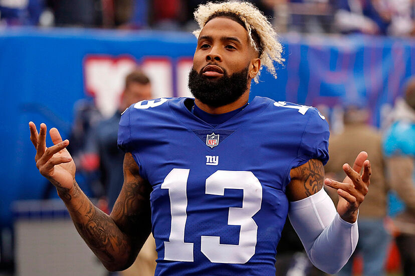 Odell Beckham Jr. is the “leader in the clubhouse” to win the final WR spot in Giants training camp, per @JordanRaanan 