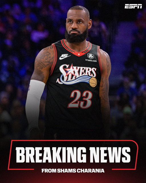BREAKING: LeBron James is signing with the Philadelphia 76ers on a two-year, $8 million deal with a player option, Klutch Sports Group and Klutch CEO and Game Over show host Rich Paul tells ESPN. 