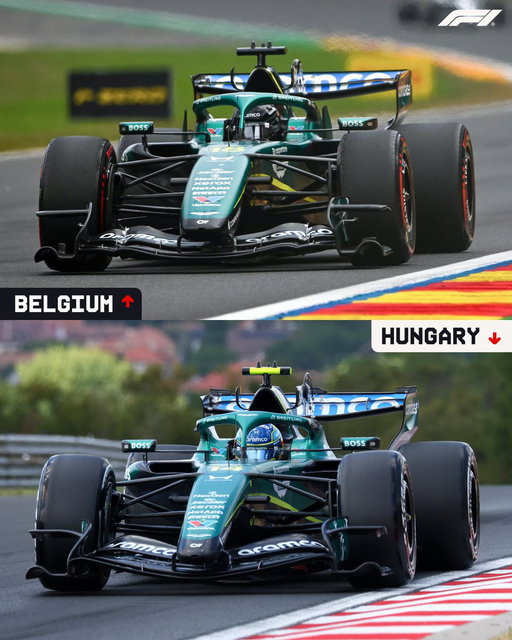 Contrast and compare 👀 

Aston Martin have brought a heavily upgraded AMR26 to Hungary 👇

#F1 #HungarianGP 