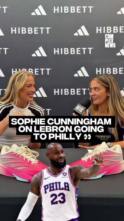Yooooo Sophie Cunningham is SHOOK by LeBron to Philly ... and she alr has her doubts 👀 @Complex 