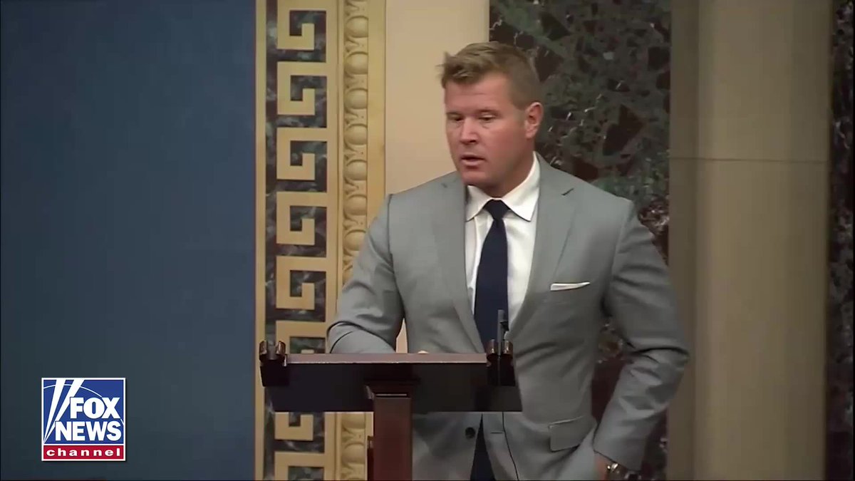 WATCH: Former Navy SEAL Senator Tim Sheehy chokes up talking about his fallen friend killed by an Iranian bomb in a fiery Senate floor speech:

“This regime that we are fighting does not care about our partisan politics."

"They don't care who you voted for, who you pray to, or where you live. They want to kill all of us, and they don't just say it, they actually do it. And they've been doing it for 47 years."

"We didn't start this war, but we will finish it."

“These are not humanitarian freedom organizations. They are death-dealing cults, and they want all of us to die brutal deaths.”

"Not a single president has stood up to them. Love Donald Trump or hate him... There's never been a single president who has stood up to Iran and hit back."