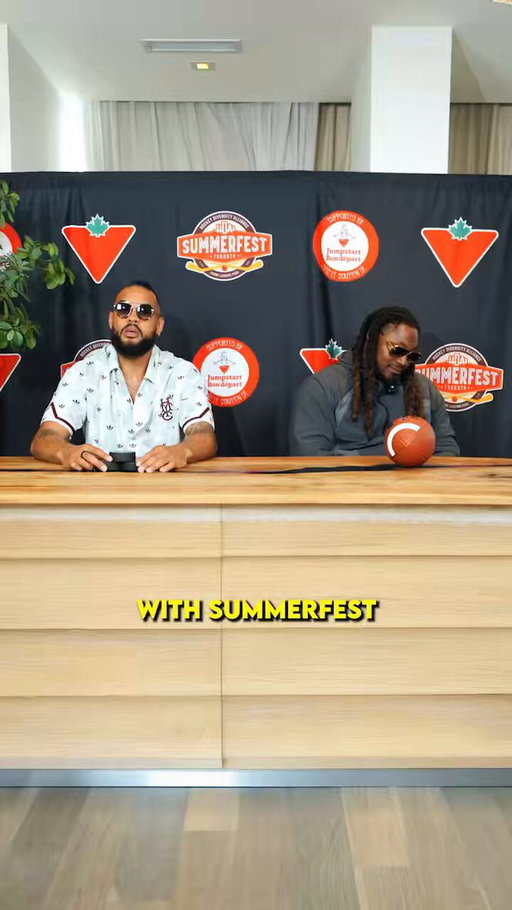 Akim and Marshawn answer ALL the important questions about HDA SummerFest 👀
 
Who will win the celebrity Ball Hockey game? 🏒👀

🎟️ Free community event
🏒 Hockey &amp; football activations
🤝 Special guests
🎉 Family-friendly activities

📍 Canoe Landing Park
🕙 10:00 AM
📅 July 25 