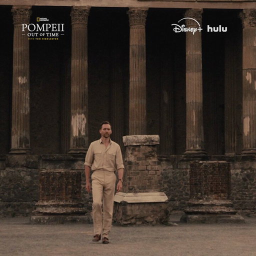 Out of Time, right on time for your weekend plans.

#PompeiiOutOfTime with Tom Hiddleston is now streaming on @DisneyPlus and @hulu.

Filmed at @pompeii_sites 