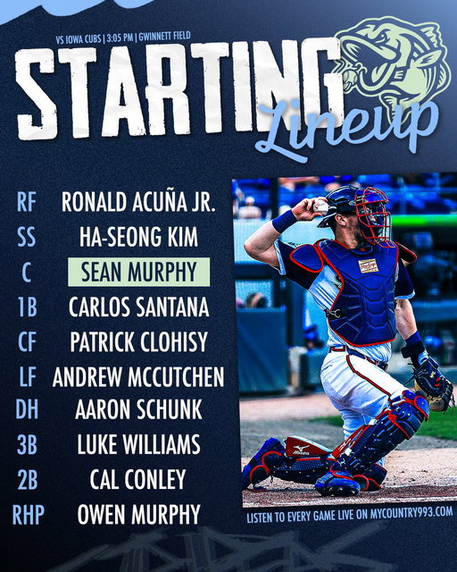 Today, you get to watch a team with 58 years of MLB service time play at Gwinnett Field. Merry Christmas. 

🎟️: http://bit.ly/4beLQFP
📍: Gwinnett Field
⏰: 3:05pm
📻/📺: http://bit.ly/GwnRadioTV
🗒️: http://bit.ly/4wZDtpT 