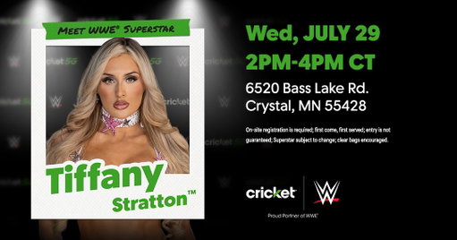 You guessed it! It's @tiffstrattonwwe! Perfect timing ahead of WWE's Biggest Party of the Summer #SummerSlam. Get in line early on Wednesday, July 29. See you there! 