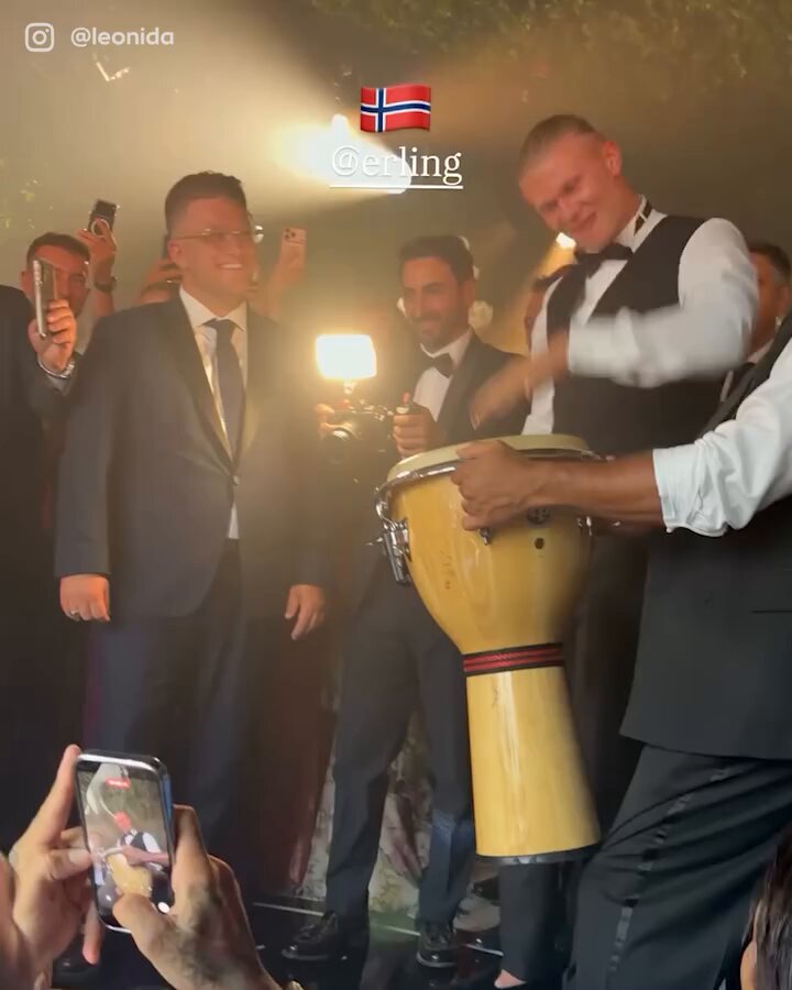 If there's a drum, Erling Haaland will lead a Viking row chant 🤣
