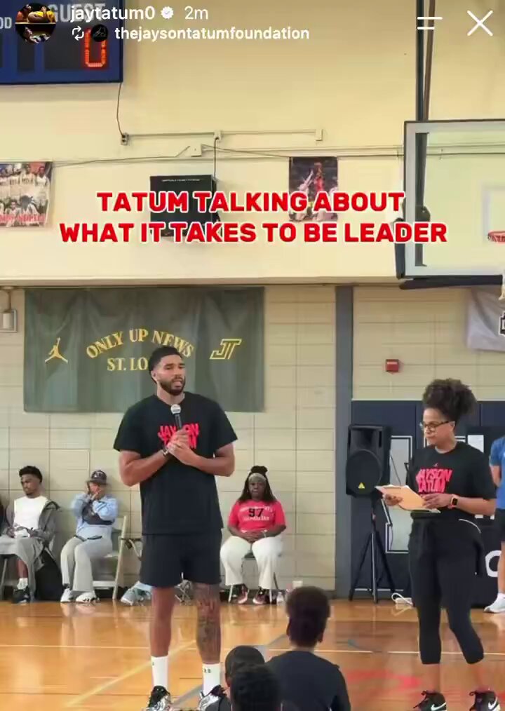 Jayson Tatum shares a motivational message on being a leader:

“Being around somebody that feels like they know it all, I don’t wanna be around that person. I don’t wanna be the smartest person in the room, I want to learn from somebody else.”

(h/t @lockedupjb) 