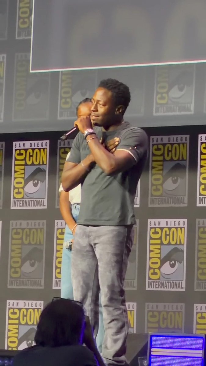 "The honor is entirely mine."

David Jonsson shares what it means to play T'Challa's son in #BlackPanther3. #SDCC 