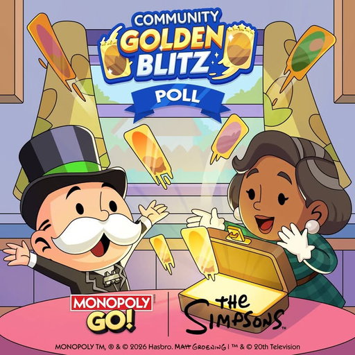 A new Golden Blitz poll has dropped! Visit Discord now and vote for the Gold Stickers you want to trade! 💎 https://bit.ly/MONOPOLYGO-DISCORD 