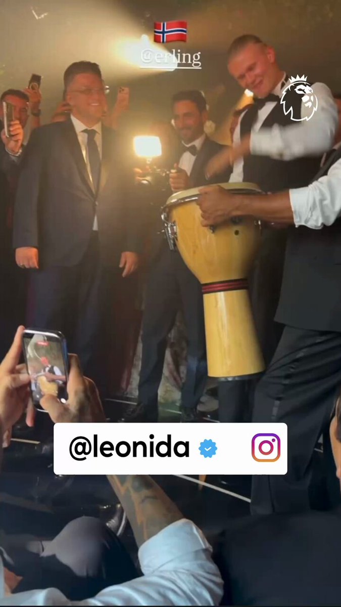 Erling Haaland's viking summer continues ☀️

He brought the Norwegian row to Gianluigi Donnarumma’s wedding 🥁 