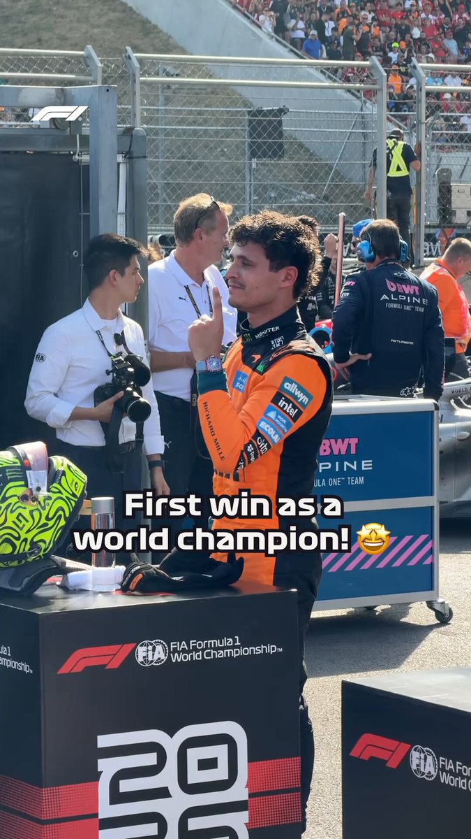 First win as a world champion ☝️ 

#F1 #HungarianGP 