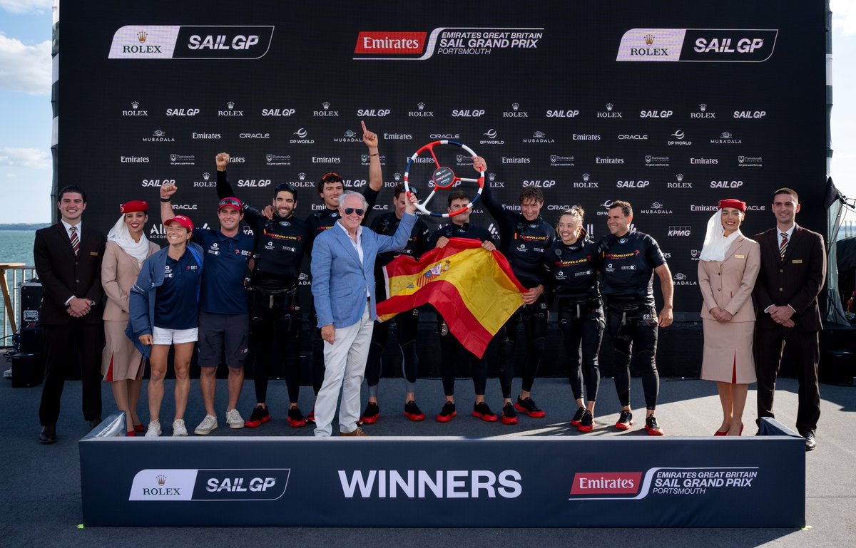 Flying into Europe on top 🤩

Congratulations to the @SailGPESP team on their victory at the @emirates Great Britain Sail Grand Prix 🇪🇸👏

#SailGP 