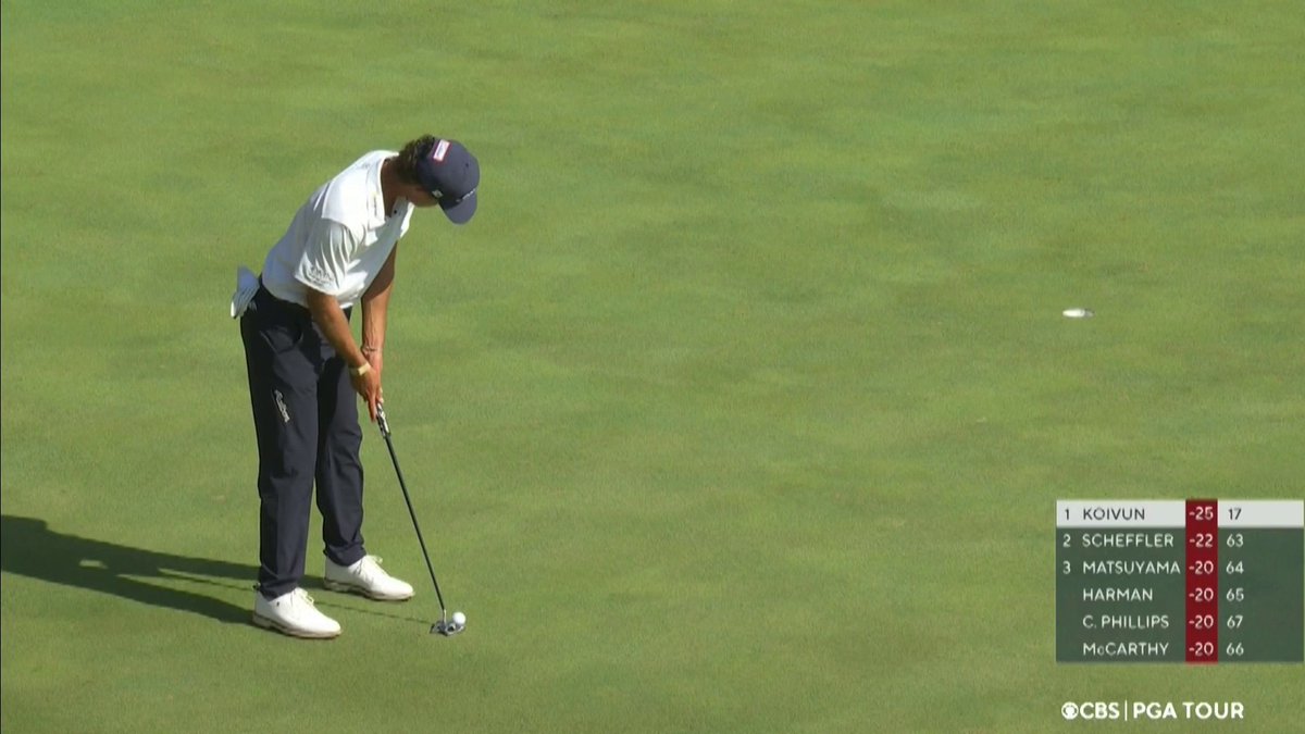 Jackson Koivun is 21 years old and held onto his win despite a surging Scottie Scheffler

The future of golf is here 