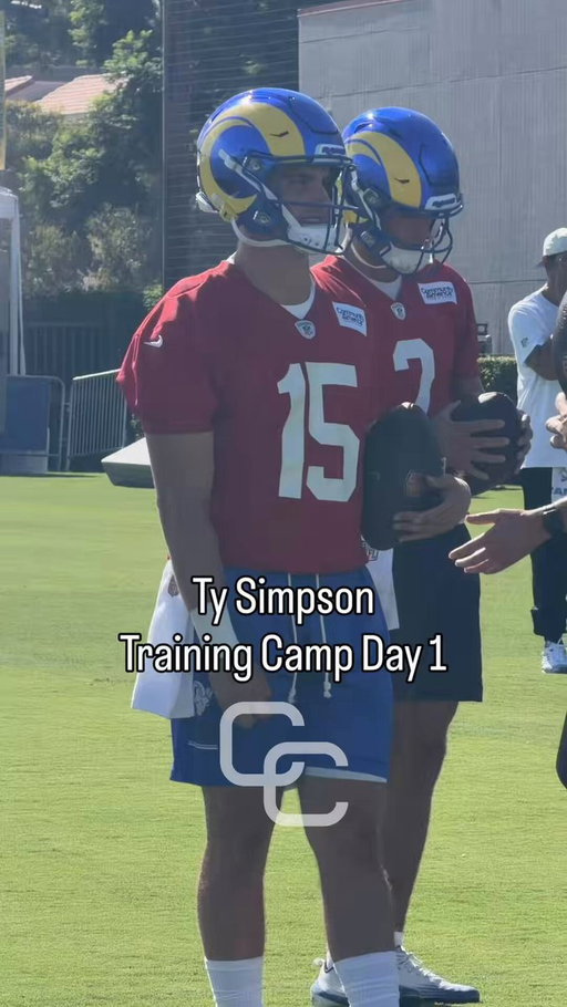 Ty Simpson was DEALING in Day 1 of Rams Training Camp 🔥 