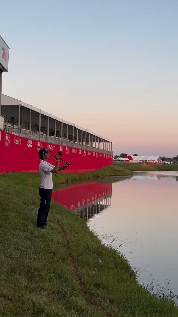 How is Jackson Koivun celebrating his first PGA Tour win?

By going fishing in the pond by the 18th green. 🤣

(🎥 3mopen // IG) 