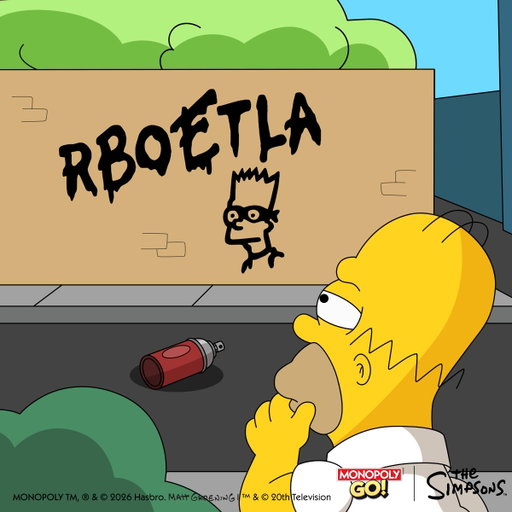Someone tagged the wall… but scrambled the name 😏

Can you rearrange the letters and reveal Bart’s alter ego? 