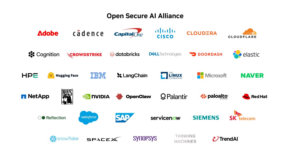 AI security advances when the industry builds in the open, together.

We're introducing the Open Secure AI Alliance with industry leaders to develop new techniques and tools to safeguard software and agents.

By sharing models, tooling and research in the open, we can broaden the community of defenders.

Learn more about the founding members’ contributions: https://t.co/A16oqxs5Ty