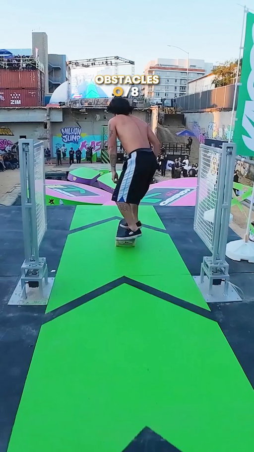 skateboard ✅ obstacle course ✅ swimshorts? 👀

🛹: Jamie Foy, Torey Pudwill &amp; Jiro Platt 
📍: Kasso 