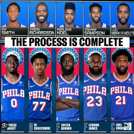 The Sixers starting lineup in 2015 vs. 2026...

It's finally happening Philly fans 