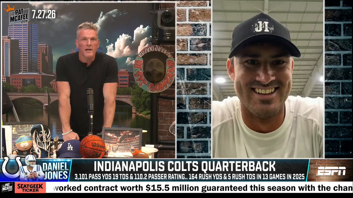 "I'm feeling really good and I'm gonna be full go to start training camp..

I'm ready to go" ~ @Daniel_Jones10 

That's GREAT news 👏 #PMSLive 