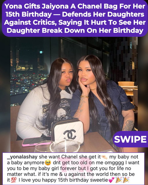 Yona Lashay addresses critics who have been attacking her daughters online, sharing how heartbreaking it was to see Jaiyona break down on her birthday (✍🏾: #TSRStaffTC) 