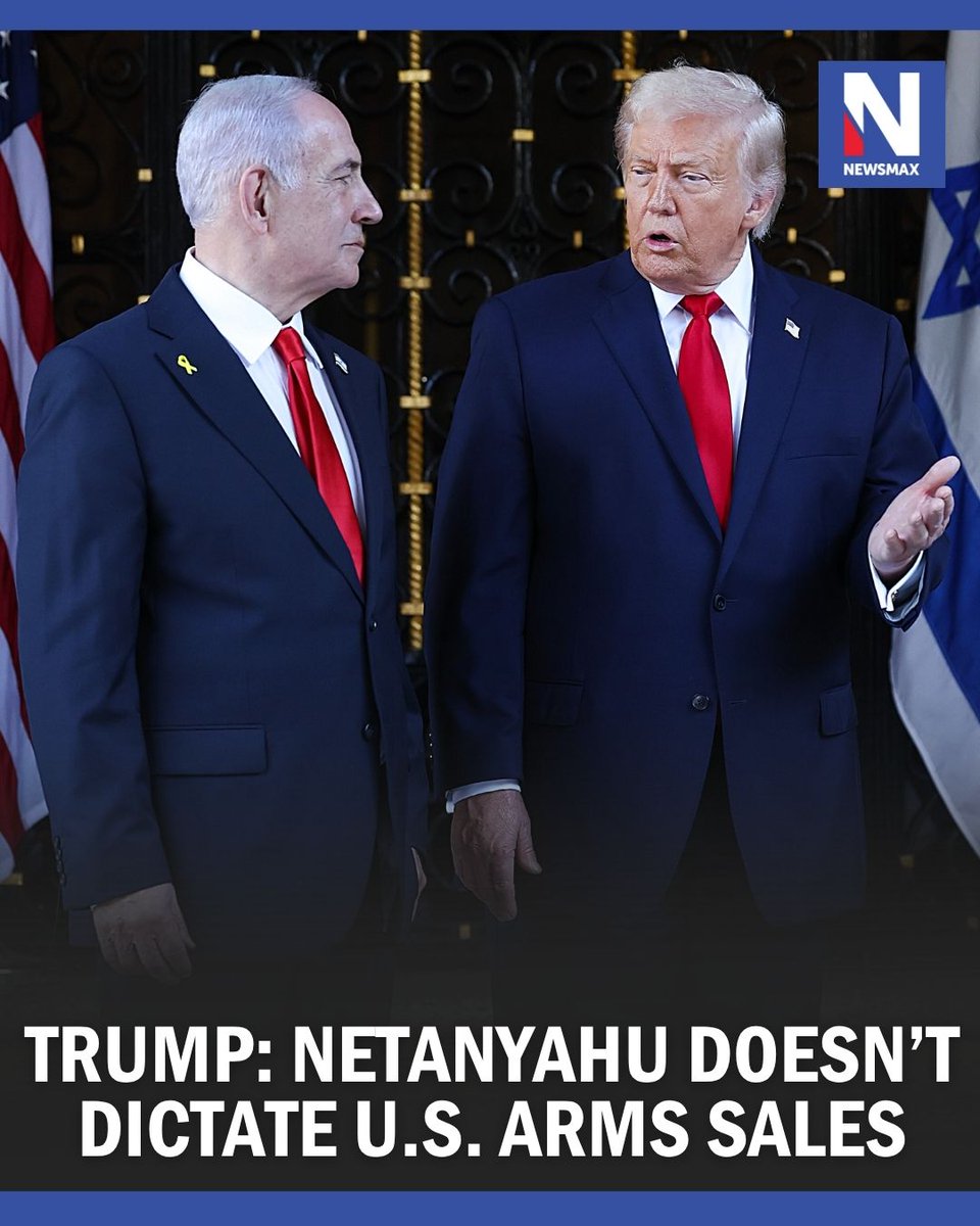 President Donald Trump on Monday brushed aside Israeli Prime Minister Benjamin Netanyahu's public objections to America potentially selling F-35 fighter jets to Turkey, declaring that no foreign leader dictates U.S. arms sales policy, The Times of Israel reported Monday. 