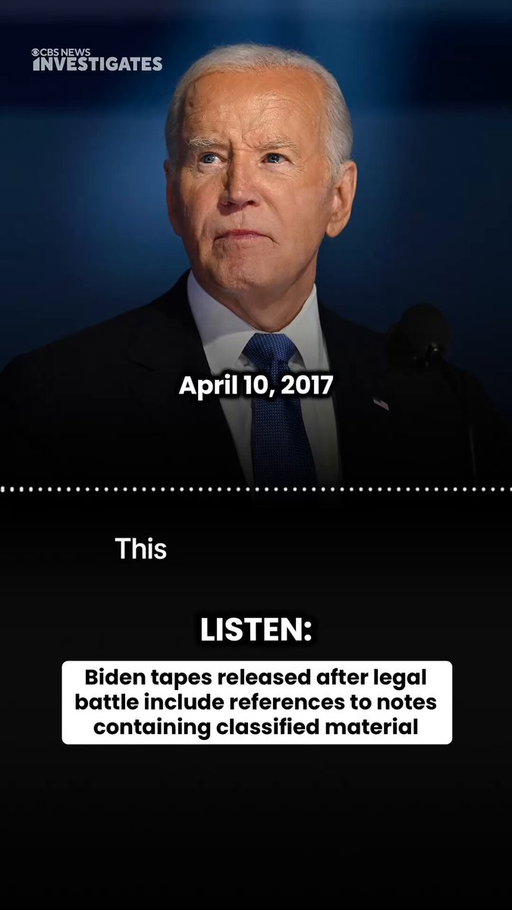 Audio recordings that former President Joe Biden fought for years to keep private have now been released. CBS News received two hours of audio recordings, from roughly 70 hours of tapes cited in a 2024 special counsel's report, which said Biden kept volumes of notes at his home that included classified information.

In a statement to CBS News, Biden's spokesperson, TJ Ducklo, said, "President Biden's conversations for a book a decade ago that discussed his late son are private, and were provided to the Department of Justice on the express condition they stay that way. Reversing course and making them public is just the latest example of this Administration weaponizing the DOJ for political retribution. It's wrong, and while President Biden disagrees with today's decision, he also respects the courts and the vital role an independent judiciary plays in a healthy democracy." https://t.co/do8trQ9XQX