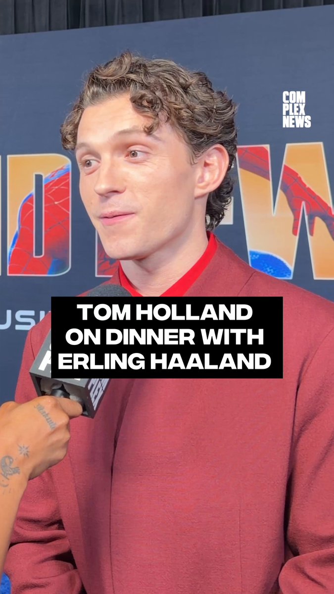 Dinner date is still on 🔥 Tom Holland revealed he hasn’t met up with Erling Haaland just yet, but says it’ll happen soon. 