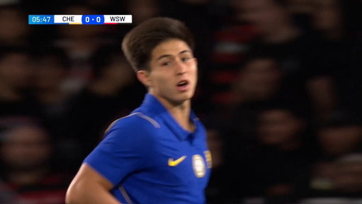 End to end in a flash ⚡️

Dastan Satpayev puts @ChelseaFC on the board early, as the Kazakh teenager shows his pace and power to blast the opener in Sydney 🎯

Watch the Sydney Super Cup live on Paramount+ 📺 