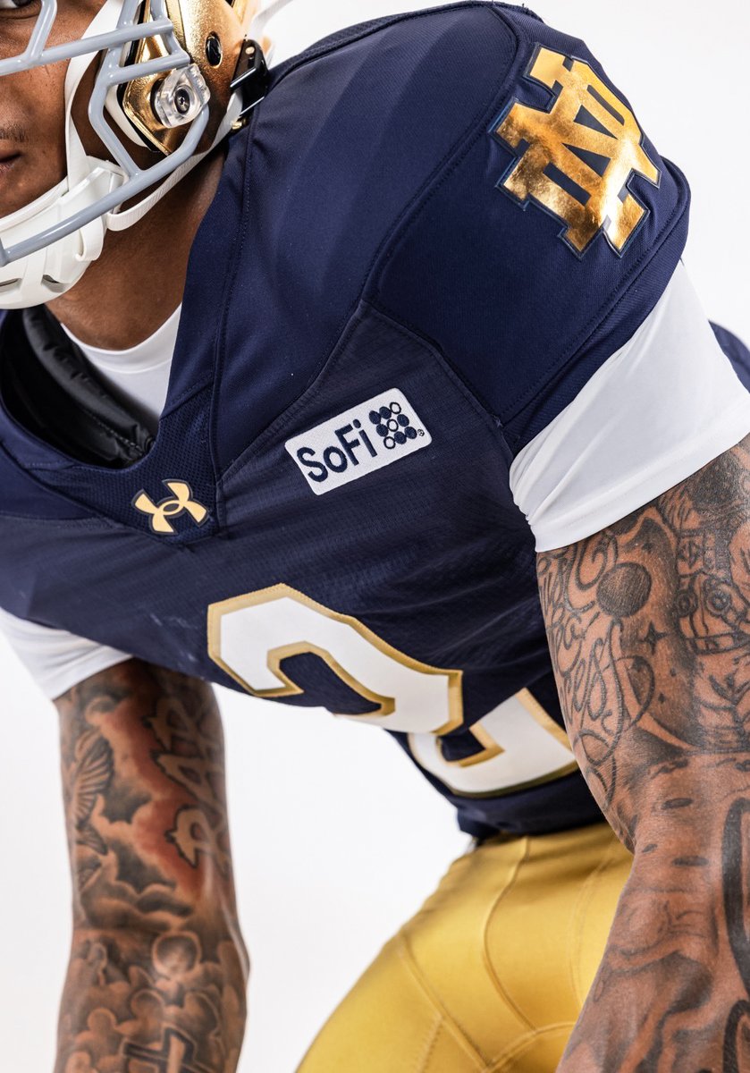 Notre Dame has announced a record jersey patch deal with SoFi for all of its sports teams reportedly worth up to $20M per year.

It's expected to be the most valuable jersey sponsorship deal in college athletics history. 