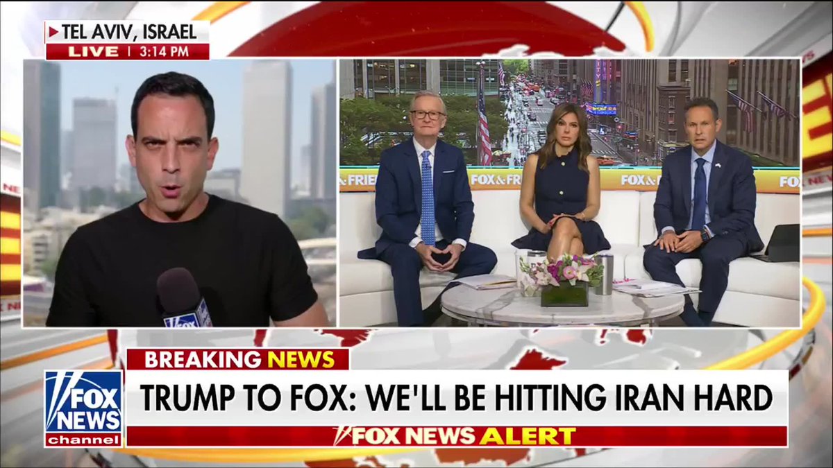 BREAKING: President Trump tells Fox News the United States will respond with force after what he called a surprise Iranian missile attack on U.S. forces in Jordan, saying, "We're going to beat the f****** s*** out of them" and warning Iran is "going to get a beating."

He said U.S. forces successfully intercepted the incoming ballistic missiles, confirmed overnight strikes against Iran-backed militias in Iraq were coordinated with the Iraqi government, and called the militias "a cancer on the world." | @TreyYingst @foxandfriends