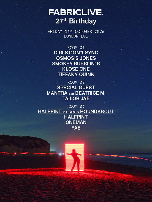 The full lineup for FABRICLIVE’s 27th Birthday is here ❤️

Photography by @MadsPerch 