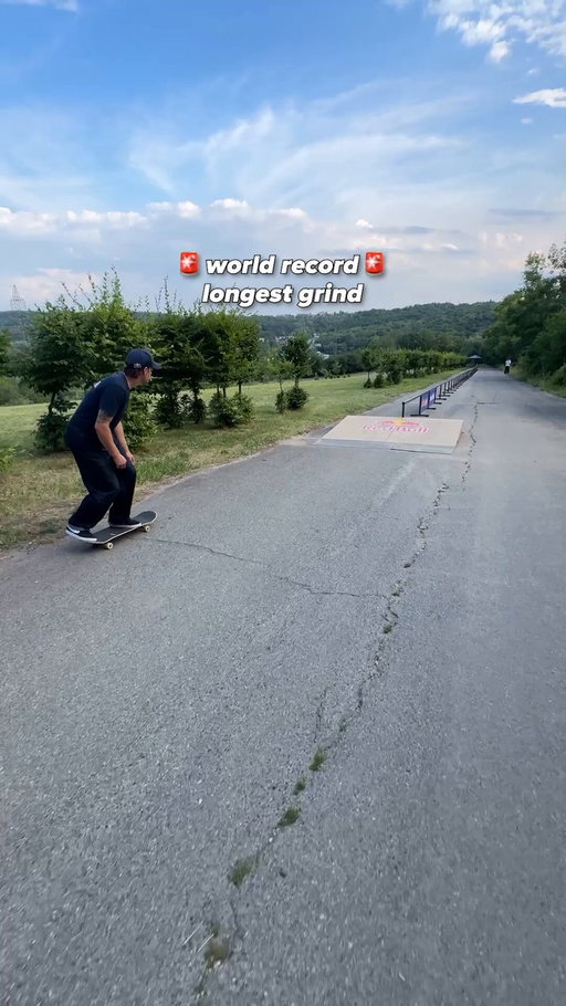 NEW WORLD RECORD 🛹

@maximhabanec just completed the world's longest grind, coming in at 78m 🤯

📍: Red Bull Česko
 🤝: @redbullskate 