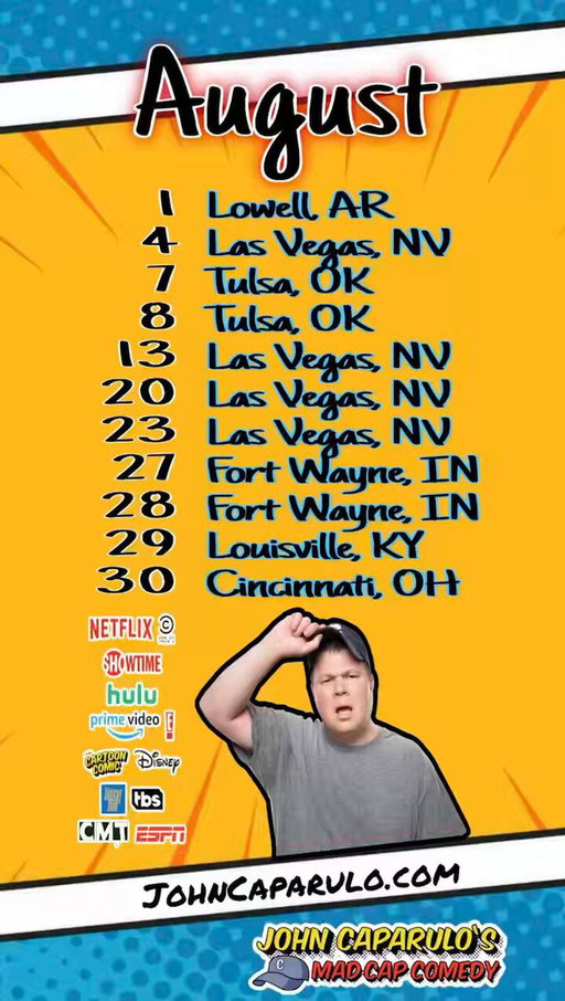 http://johncaparulo.com/tickets 