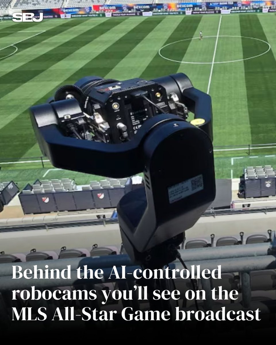 If you see mic’d-up videos from tonight’s MLS All-Star Game broadcast, it was likely captured by an AI-powered robotic camera.

MORE: https://t.co/Jn9oVBYk1i 