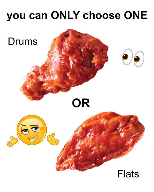 Are you team drums or flats?? #nationalchickenwingday 