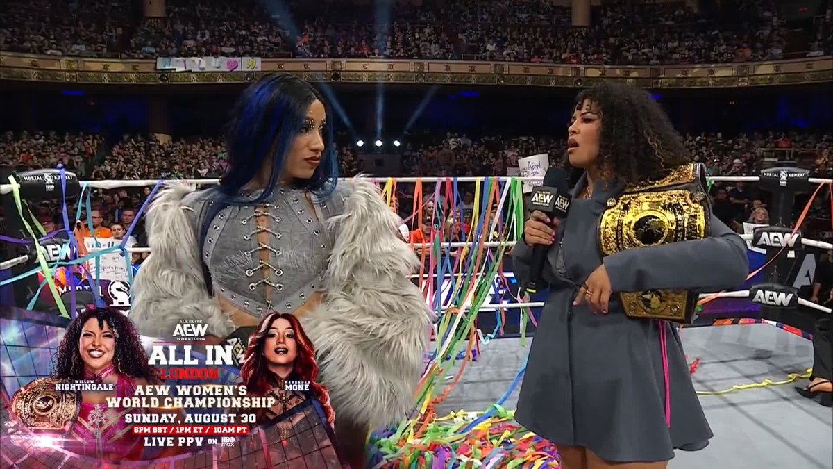 Tempers are flaring between AEW Women's World Champion @WillowWrestles and @MercedesVarnado!

Watch #AEWDynamite LIVE on TBS &amp; HBO Max 