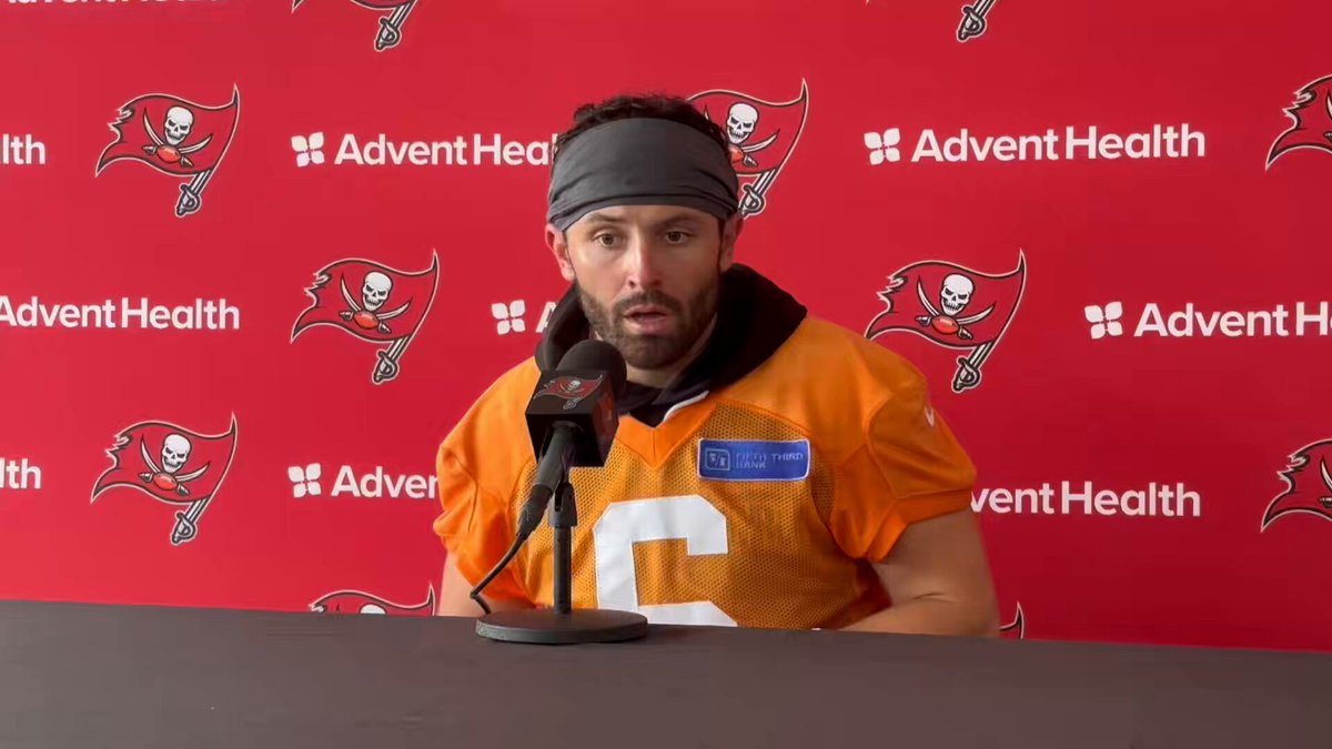 Baker Mayfield said it's "very disappointing" to not have a new contract, feeling "disrespected" and "under-valued" after thinking he "earned it," via @gregauman: 