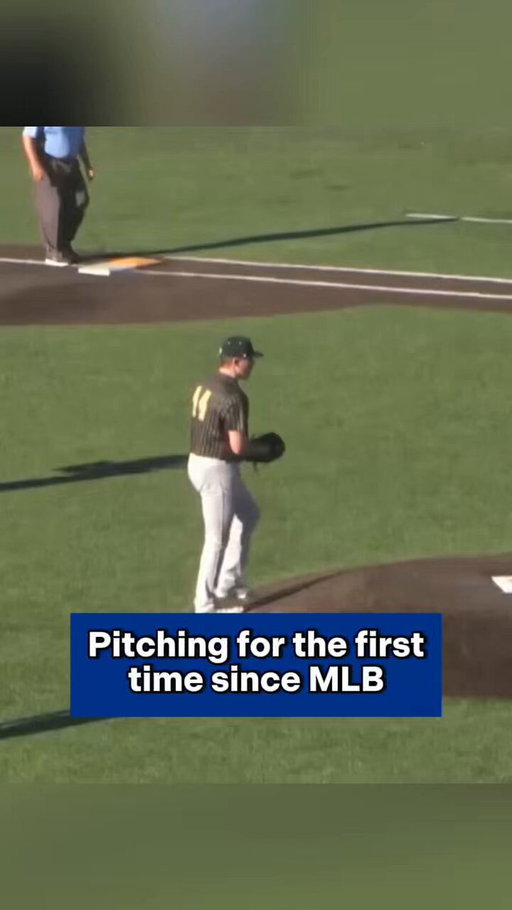 Pitching for the FIRST TIME since MLB 🤯 