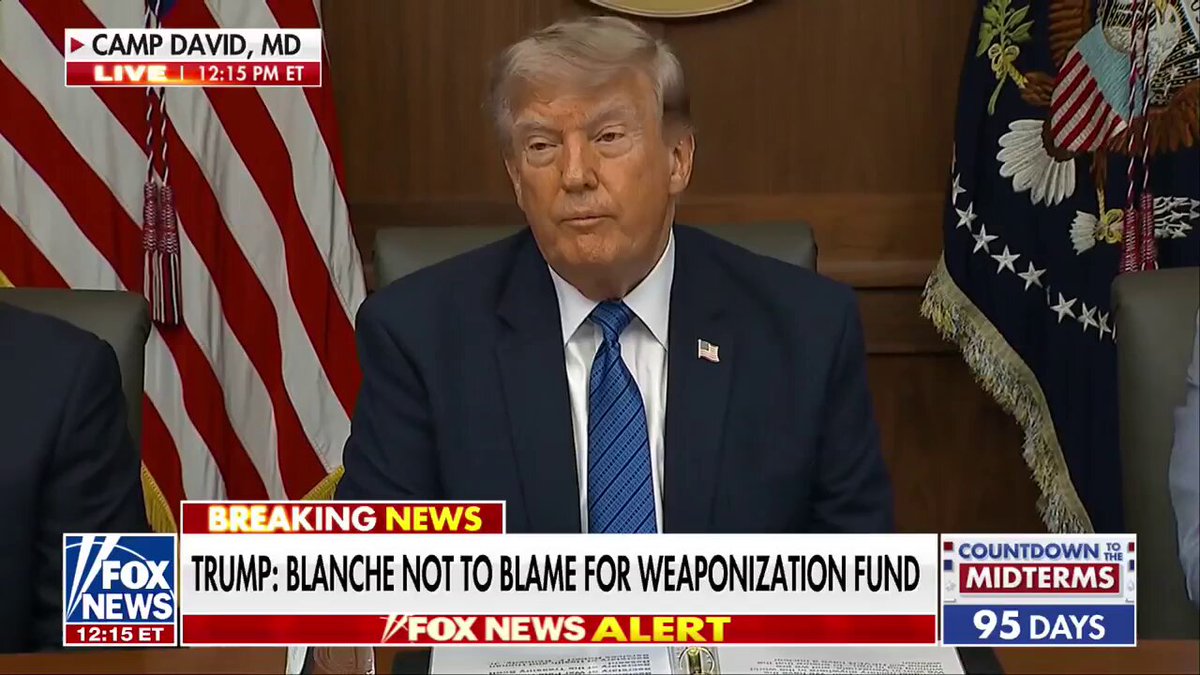 JUST IN: President Trump acknowledged that the anti-weaponization fund that was created as part of a settlement resolving his lawsuit against the IRS is “dead,” but he still thinks the alleged victims should be compensated.

“It's dead, but you know, I wish it weren't to be honest with you. I think people were horribly treated, horribly abused."

“They lost their families. They committed suicide. Many people committed suicide."

“The Biden administration and the Obama administration weaponized government and destroyed lives.”