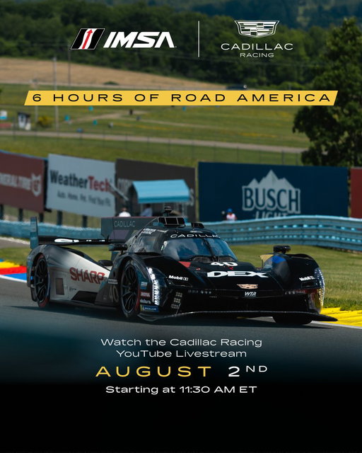 You. Us. Road America. Cadillac Racing YouTube Livestream.  
https://www.youtube.com/watch?v=KSyKg1FfD_s 