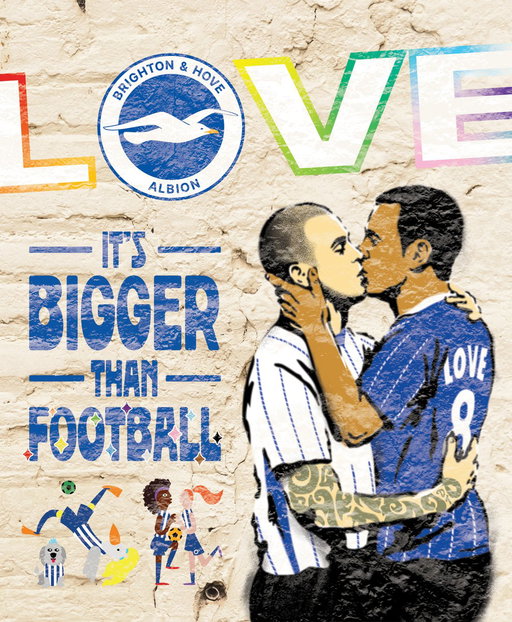 It's bigger than football. 💙🤍

We're wishing everyone celebrating in our city this weekend an amazing @PrideBrighton! 🥳 