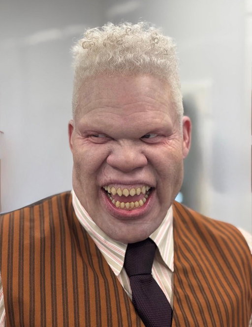 Behind-the-scenes photos of Tombstone on set of Spider-Man: Brand New Day. 