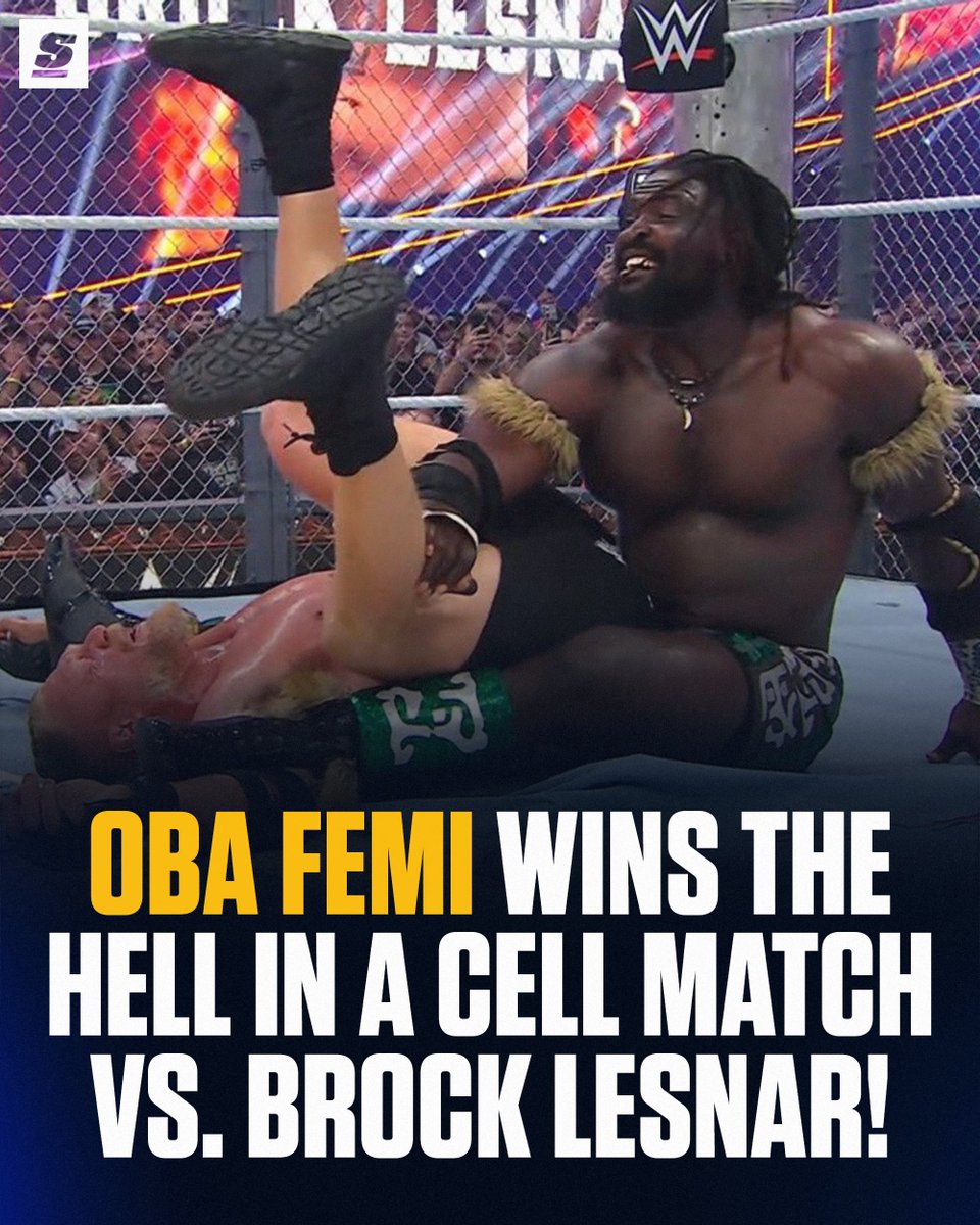 OBA FEMI EATS A TOMBSTONE ON THE EXPOSED RING BUT TAKES DOWN BROCK IN THE RUBBER MATCH! 🍿 